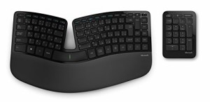 マイクロソフト キーボード ワイヤレス/人間工学デザイン Sculpt Ergonomic Keyboard for Business USB Port キーボード長さ388mmx幅208m