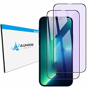 AUNEOS ガラスフィルム iPhone13 Pro Max 用 液晶保護 フィルム ブルーライトカット iPhone13promax 画面保護フィルム アイフォン13プロ