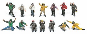 ハセガワ 1/48 アメリカ海軍 パイロット/デッキクルー セット A プラモデル X48-6