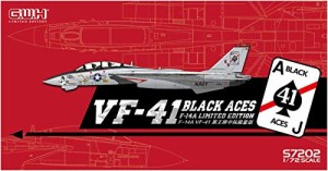 グレートウォールホビー 1/72 アメリカ海軍 F-14A VF-41 BLACK ACES プラモデル S7202