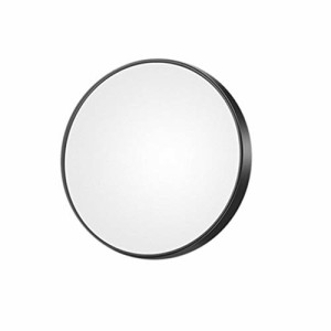 Frcolor 化粧鏡 5倍拡大鏡 吸盤付き 8.8cm コンパクト 拡大ミラー 携帯便利 化粧ミラー 洗面所 お風呂 浴室 メイク鏡（ブラック）