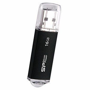 シリコンパワー USB2.0 Ultima-II I-Series 16GB メタル型 ブラック SP016GBUF2M01V1K