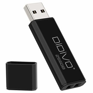 DIDIVO USBメモリ 256GB フラッシュドライブ 小型 軽量 超高速データ転送 大容量 読取り最大30MB/s キャップ式 USBメモリースティック デ
