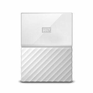 WD HDD ポータブル ハードディスク 2TB USB3.0 ホワイト 暗号化 パスワード保護 ( PS4 / PS4pro 対応) 3 My Passport WDBYFT0020BWT-WESN