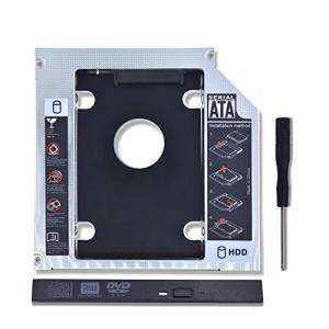 zmart 12.7mm光学ドライブ 2.5インチ HDD SSD アダプター アルミ SATA 3.0 ケース エンクロージャ