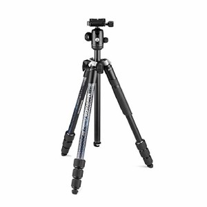 Manfrotto 三脚 Element MII アルミニウム 4段 ブラック トラベル三脚 軽量 キャリーバッグ付属 最大耐荷重8kg 自由雲台 運動会 発表会 