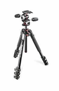 Manfrotto プロ三脚 190シリーズ アルミ 4段 + RC2付3Way雲台キット MK190XPRO4-3W