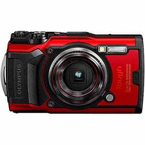 OLYMPUS デジタルカメラ Tough TG-6 レッド 1200万画素CMOS F2.0 15m 防水 100kgf耐荷重 GPS 内蔵Wi-Fi TG-6RD