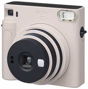 FUJIFILM インスタントカメラ"チェキスクエア"instax SQUARE SQ1 チョークホワイト INS SQ 1 WHITE