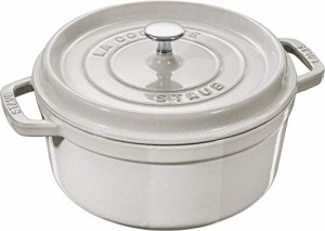 staub ストウブ 「 ピコ ココット ラウンド カンパーニュ 20cm 」 両手 鋳物 ホーロー 鍋 IH対応【シリアルナンバー付き日本正規販売品】