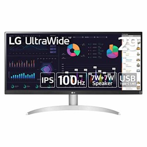 LG モニター ディスプレイ 29WQ600-W 29インチ/ウルトラワイド(2560×1080)/IPS 非光沢/HDR/100Hz対応/USB Type-C,HDMI,DisplayPort/スピ