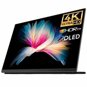 EHOMEWEI モバイルモニター OLED 4K 有機EL 13.3インチ 非光沢 100％ DCI−P3 超薄型 4?o 軽量 600g Switch用 保護フィルム ケース付き O