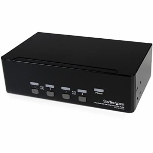 StarTech.com 4ポート デュアルDVIモニター対応USB接続KVMスイッチ/PCパソコンCPU切替器 オーディオ対応/USBハブ搭載 SV431DD2DUA