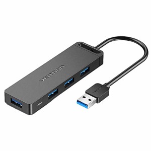 VENTION USB3.0 ハブ 4ポート hub 5Gbps 給電 セルフパワー usbポート 0.15m 薄型 軽量 スリム設計 テレワーク 在宅勤務 MacBook iMac Su