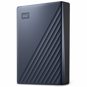 WD ポータブルHDD 5TB USB Type-C ブルー My Passport Ultra 暗号化 パスワード保護 外付けハードディスク / 3年 WDBFTM0050BBL-WESN