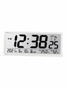 MAG(マグ) 掛け時計 業務用 電波時計 デジタル 大型 グランタイム 時報付き 置き掛け兼用 ホワイト W-780WH-Z
