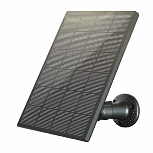 COCOCAM ソーラー防犯カメラ用 ソーラーパネル 太陽光パネル 小型 軽量 角度調整可能 IP66防水 屋外対応 高効率 省エネルギー ソーラーチ