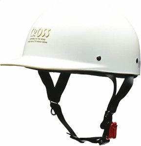 リード工業 ハーフヘルメット フリーサイズ ホワイト CR-680