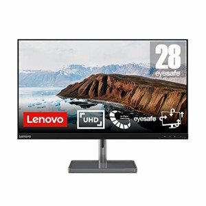 Lenovo 28型モニター L28u-35 (WLED液晶/UHD/IPS非光沢/高さ調整,角度調整/ブルーライト低減/VESA/HDMIケーブル付属)66ECGAC4JP