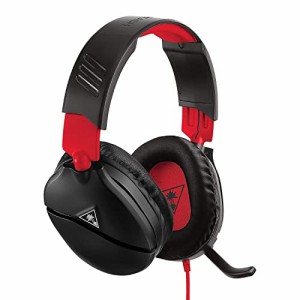 Turtle Beach ゲーミングヘッドセット Recon 70 有線 3.5mm ブラック/レッド フリップミュート式 折り畳み マイク Switch / PS4 / PS5 / 