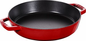 staub ストウブ 「 両手フライパン チェリー 26cm 」 スキレット 両手 鋳物 ホーロー IH対応 【日本正規販売品】 Double Handle Frying P