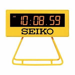 セイコークロック(Seiko Clock) 目覚まし時計 置き時計 デジタル ミニタイマークロック 黄色 93×104×45mm SQ815Y