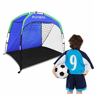 RUNBOW サッカー ゴール ポータブル サッカーゴール 室内 屋外 6'6''X 3'3'' サッカーゴールネット ワンパック 収納袋付き