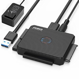 FIDECO SATA/IDE ハードディスク 変換アダプタ USB3.0 HDD/SSD対応 コンバータ 5Gbps高速伝送 最大16TB 光学ドライブ対応