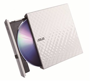 ASUS外付けDVDドライブ 軽量薄型/M-DISC/バスパワー/Win&Mac/USB2.0(USB3.0搭載PCでも利用可)/書込みソフト付属/ホワイト SDRW-08D2S-U L