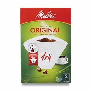 メリタ(Melitta) フィルターペーパー 4〜8杯用 オリジナル FSCミックス 1x4 ナチュラルホワイト 80枚入 PO-148W