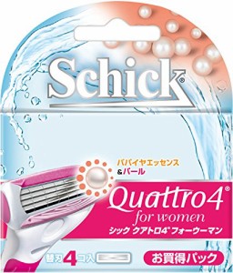 シック Schick クアトロ4フォーウーマン 替刃(4コ入) 女性用 カミソリ