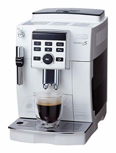 【セミスタンダードモデル】デロンギ(DeLonghi)コンパクト全自動コーヒーメーカー ホワイト  マグニフィカS ミルク泡立て手動 ECAM23120W