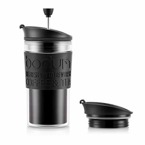 BODUM ボダム TRAVEL PRESS SET トラベルプレスセット フレンチプレス コーヒーメーカー (タンブラー用リッド付き) プラスチック 350ml 