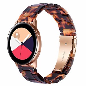  Wongeto Samsung Galaxy Watch 42mm バンド/Galaxy Watch Active2 40mm 44mm/Samsung Galaxy Watch 3 41mm ゴールド 20mm ファッション