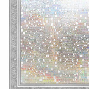 KTJ 窓用フィルム ガラスフィルム ガラスシート 目隠しシート めかくし 遮光 断熱 UVカット 飛散防止 装飾シート DIY 3D立体表面 インテ