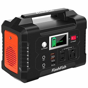 FlashFish ポータブル電源 大容量 小型発電機 40800mAh/151Wh AC(200W 瞬間最大250W) DC(120W) USB出力 家庭用蓄電池 急速充電QC3.0搭載 