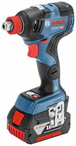 Bosch Professional(ボッシュ) 18V コードレスインパクトドライバー レンチ兼用 (6.0Ahバッテリー2個・充電器・キャリングケース付) GDX1