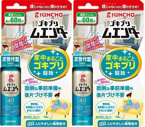 【まとめ買い】 ゴキブリ ムエンダー 家中まるごと ゴキブリ 駆除 40プッシュ 最大60畳 2本