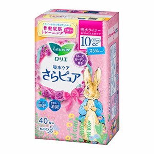 ロリエ さらピュア 吸水ライナー 女性用10ｃｃ 安心微量用 40枚 ロングパンティライナーサイズ 17?p ローズガーデンの香り 【女性の軽い