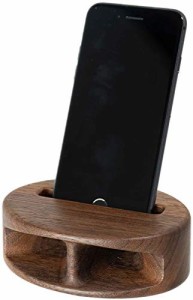 MUKUNE iPhone用 木製無電源スピーカー スタンダードタイプ ウォールナット (一部スマートフォンにも対応) 木製スピーカー 充電不要