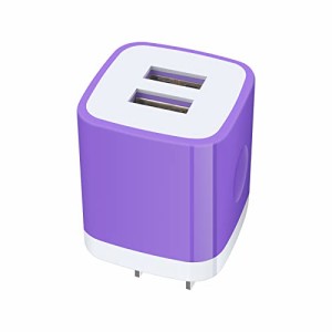 USB コンセント 2ポート USB充電器 ACアダプター【2.1A急速充電/PSE認証/コンパクト】Hootek USB電源アダプタ アイフォン 充電器 アンド