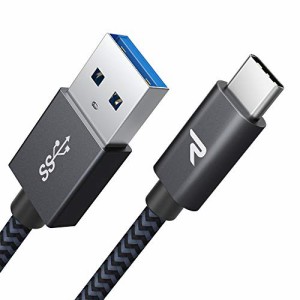 Rampow usb c ケーブル【1m/黒】typec ケーブル 急速充電 QuickCharge3.0対応 USB3.1 Gen1規格 USB Type C ケーブル Sony Xperia XZ/XZ2,