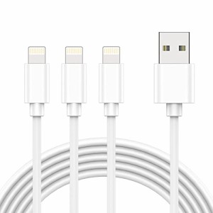 iPhone 充電ケーブル ライトニングケーブル 2.8M 3本セット Lightning ケーブル アイフォン 急速充電 USB 充電コード USB同期 高速データ