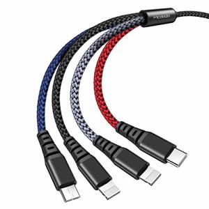 AICase 4 in 1ナイロンブレード充電式USBケーブル、さまざまなモデルの携帯電話やタブレットと互換性があります