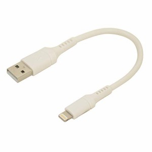 ラスタバナナ iPhone iPod iPad MFi認証 2.4A ライトニング USB 充電・通信ケーブル Lightning USB-A ホワイト 10cm R01CAAL2A02WH