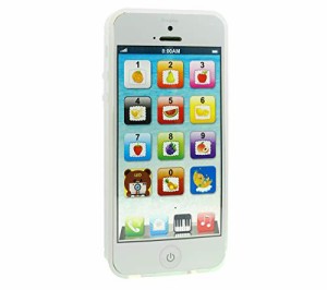 Cooplay ホワイトY-Phone トイフォーン おもちゃのスマホ おままごと 音楽 USB充電ケーブル付き 小さいお子さま向けのセット