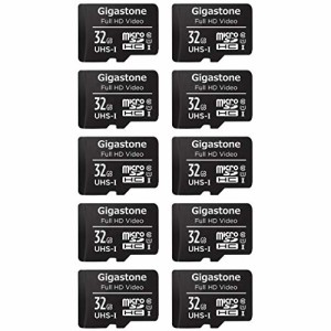  Gigastone マイクロSDカード Micro SD Card 32GB マイクロSDカード 32 GB 10個セット SDアダプタ付 ミニ収納ケース付 カードリーダー付 