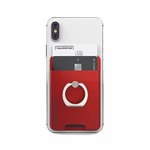 AAUXX(オークス) iRing Pocket2 アイリングポケット2 スマホ落下防止 セーフティグリップ＆ポータブルスタンド UMS-IR03PKRD2 レッド