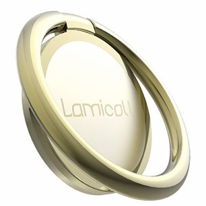 Lomicall スマホリング 4?o 薄い 180度 360度回転式 ：携帯電話 リングホルダー, 携帯リング 指輪型 薄 ホールドリングスタンド, フィン