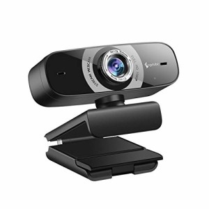 Webカメラ 広角 フルHD1080p ウェブカメラ 200万画素 美顔機能 マイク内臓 USB接続 ZOOM Skype対応 会議用 ビデオ通話 リモート飲み会 オ